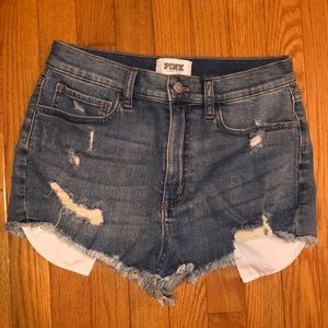 PINK Victoria’s Secret Denim Shorts Size 8